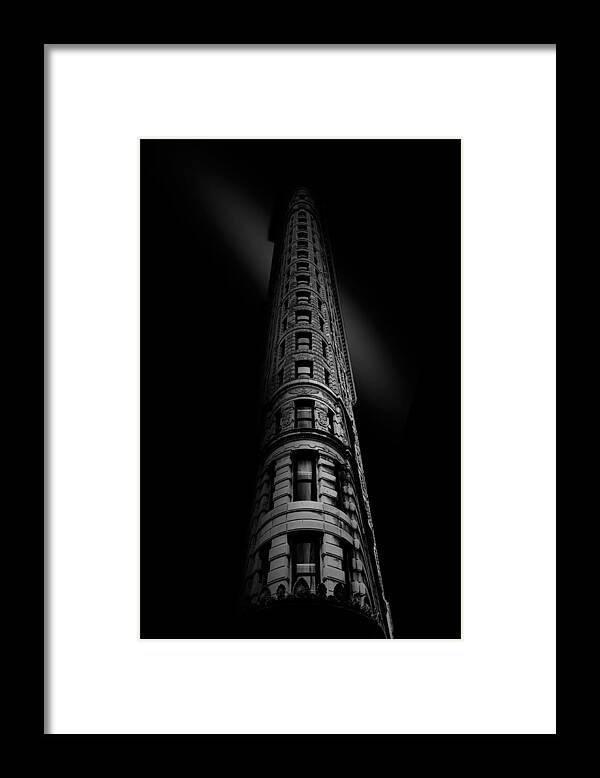  #bw #fineart #flatiron #manhattan #nyc #new York City #nikon #tokina Framed Print featuring the photograph Black Noir by Johnny Lam