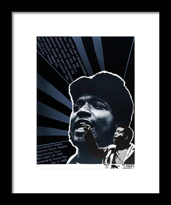 1969 Framed Print featuring the photograph Black Panther Poster, 1969 by Granger