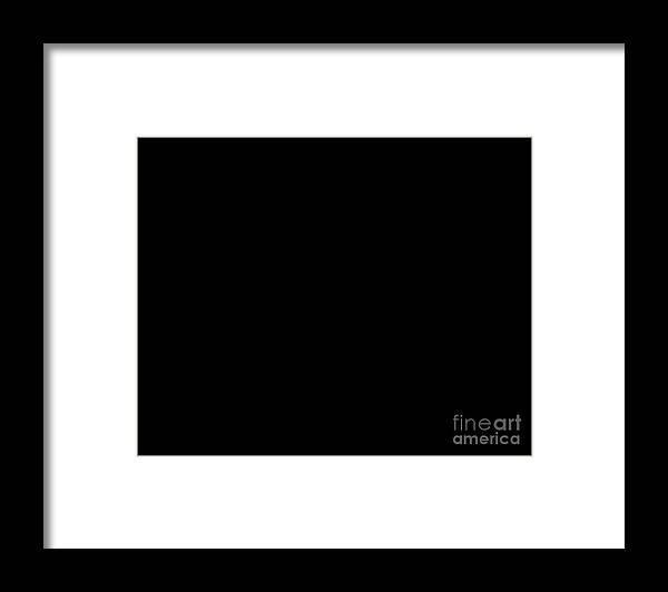 Black Framed Print featuring the digital art Black by Pauli Hyvonen