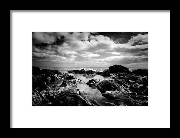 Acores Framed Print featuring the photograph Black Rocks 1 by Joseph Amaral
