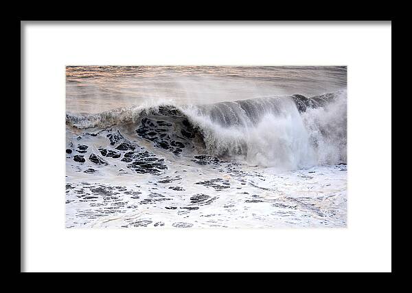 Wave Framed Print featuring the photograph Black Wave by Lori Seaman