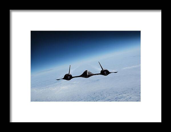Aviation Framed Print featuring the digital art Blackbird I Am Legend by Peter Chilelli
