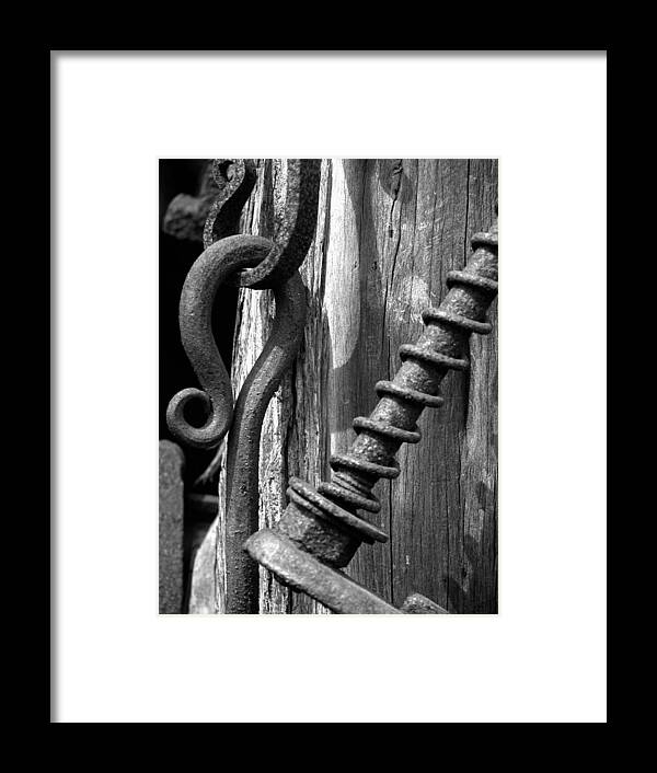 Tools Framed Print featuring the photograph Blacksmith Tools by Larry Bohlin