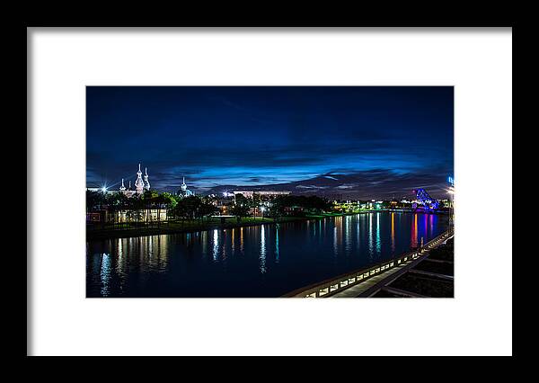 Tampa Framed Print featuring the photograph Bleeding Colors by Brad Monnerjahn