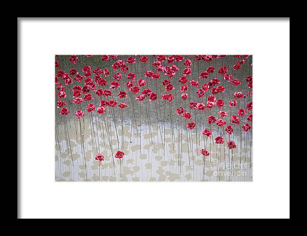 England Framed Print featuring the photograph Blood Swept Lands and Seas of Red by Milena Boeva