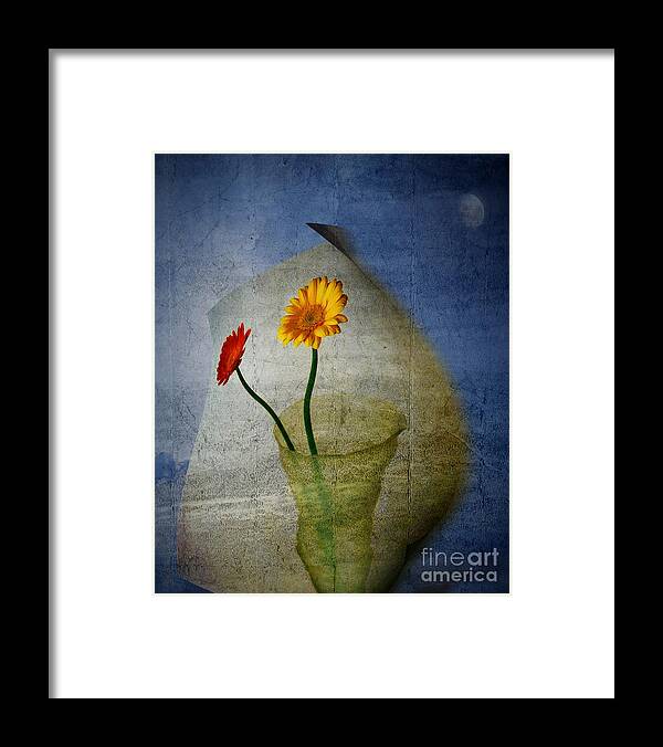 Flora Framed Print featuring the digital art Blowing in the Wind by Edmund Nagele FRPS