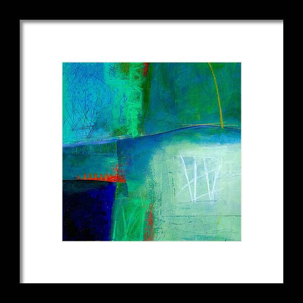 Blue Framed Print featuring the painting Blue #1 by Jane Davies