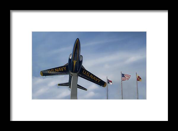 Victor Montgomery Framed Print featuring the photograph Blue Angels Tribute by Vic Montgomery