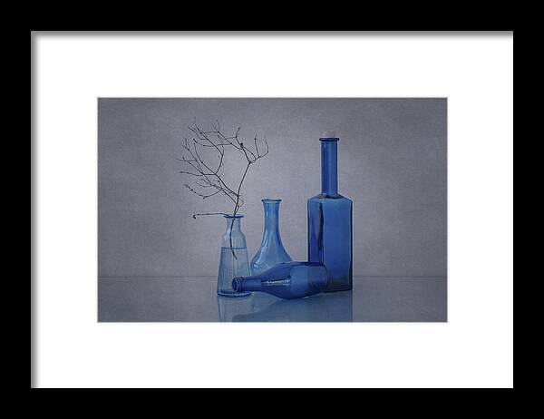 Blue Framed Print featuring the photograph Blue by Anna Klinkosz
