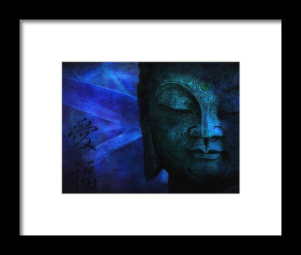 Buddha Framed Print featuring the photograph Blue Balance by Joachim G Pinkawa