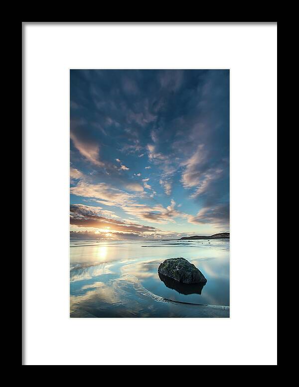 Scenics Framed Print featuring the photograph Blue Beach by S7evec