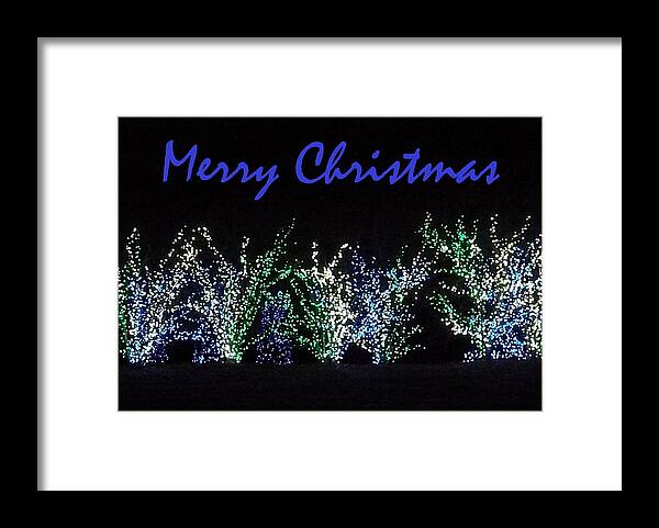 Seasons Greetings Framed Print featuring the photograph Blue Christmas by Darren Robinson