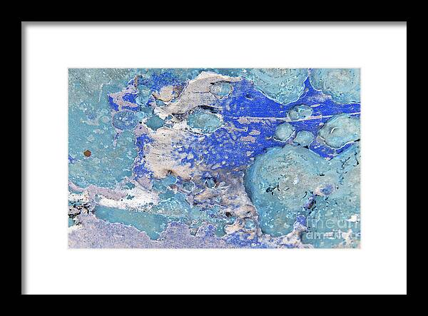Abstract Art Framed Print featuring the photograph Blue Dog Boo Abstract by Lee Craig