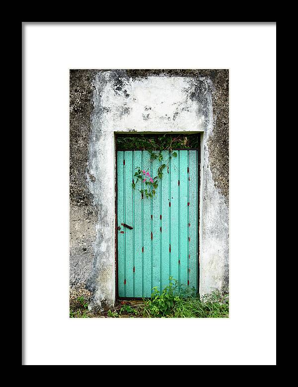 Built Structure Framed Print featuring the photograph Blue Door -xxxl by Ogphoto