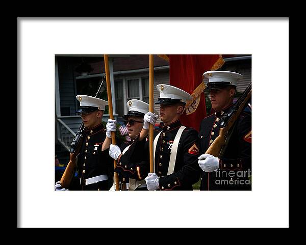 Marines Framed Print featuring the photograph Blue by Frank J Casella