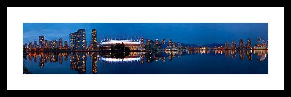  Canada Framed Print featuring the photograph Blue Hour Creek by Darren Bradley