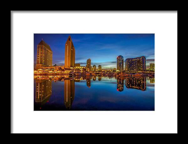 Blue Hour Framed Print featuring the photograph Blue Hour by Robert Aycock