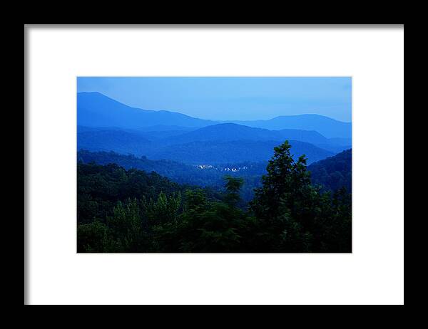 Great Smoky Mountain National Park Framed Print featuring the photograph Blue Morning by Coby Cooper
