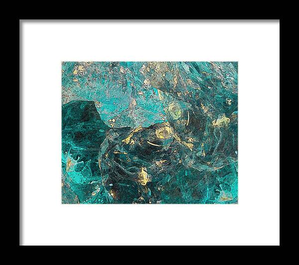 Blue Framed Print featuring the photograph Blue Rocks by Jessica Levant