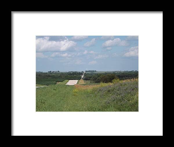 Blue Skies Framed Print featuring the photograph Blue Skies by Caryl J Bohn