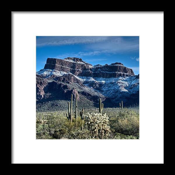 Tranquility Framed Print featuring the photograph Blue Sky After The Snow by Merilee Phillips