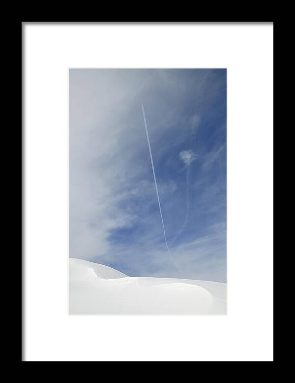 Blue Sky Framed Print featuring the photograph Blue sky and snow by Matthias Hauser