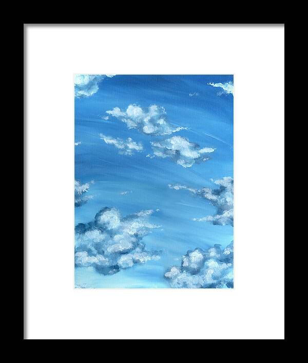 Blue Sky Framed Print featuring the painting Blue Sky by Hiroko Sakai