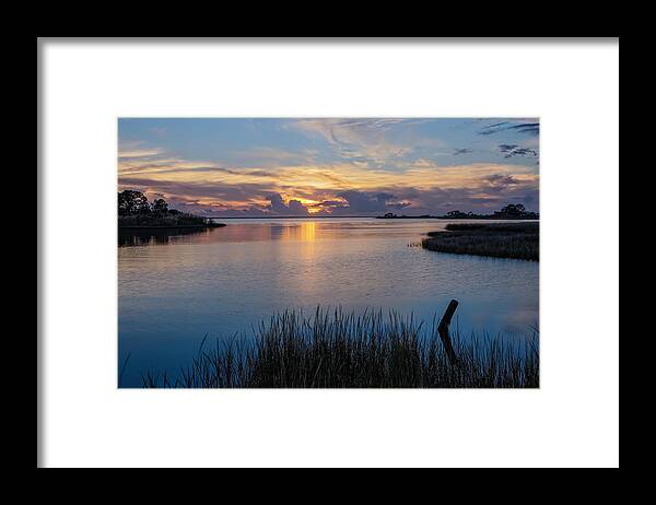 Sunset Framed Print featuring the photograph Blue Sunset by Jurgen Lorenzen