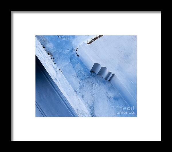 Vietnam Framed Print featuring the photograph Blue Wall 03 by Rick Piper Photography