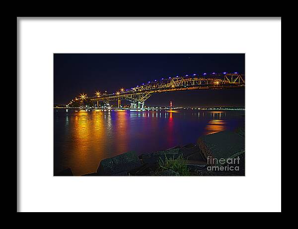 Blue Water Bridge Framed Print featuring the photograph Blue Water Bridge by Todd Bielby