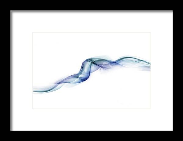Curve Framed Print featuring the photograph Blue Whisps Of Smoke by Anthony Bradshaw