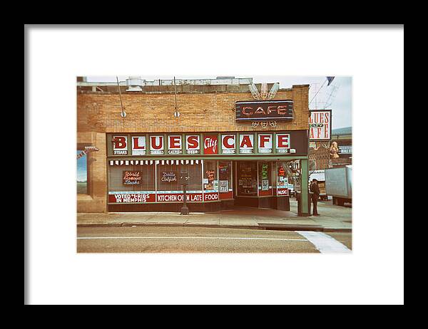 Beale Street Framed Print featuring the photograph Blues City Cafe on Beale Street Memphis by Mary Lee Dereske
