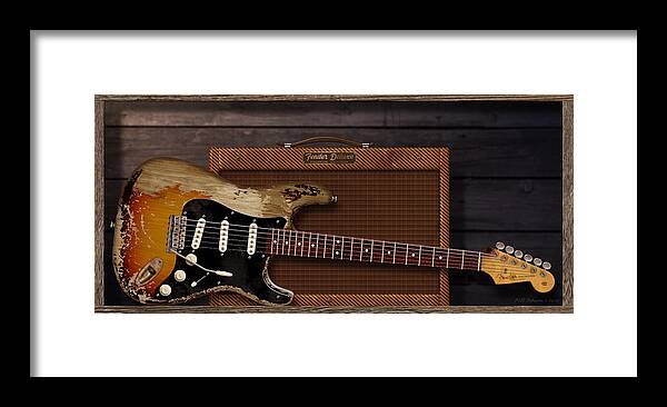 Stratocaster Framed Print featuring the digital art Blues Tools by WB Johnston