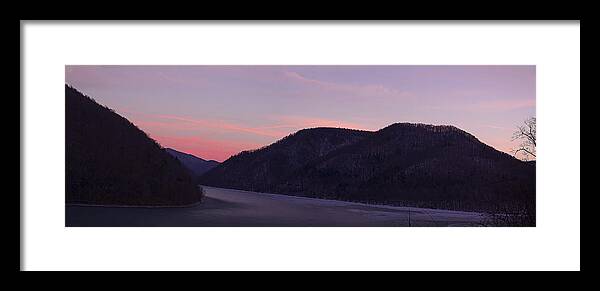 Lake Framed Print featuring the photograph Bluestone Lake by Melissa Petrey