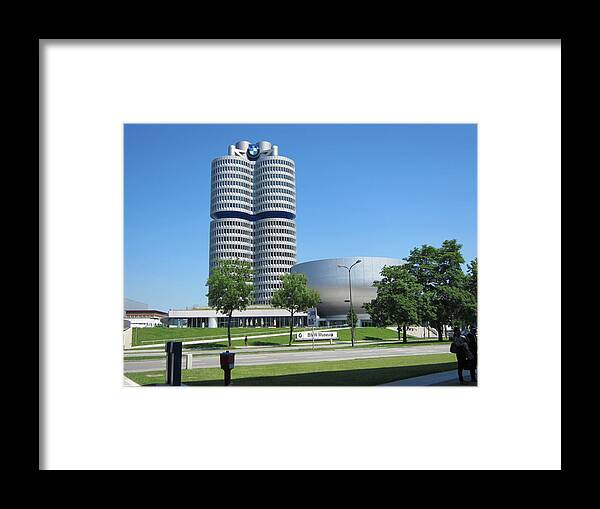 Bmw Framed Print featuring the photograph BMW Head Quaters by Pema Hou