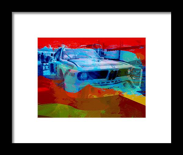 Bmw Racing Classic Bmw Framed Print featuring the photograph BMW Laguna Seca by Naxart Studio