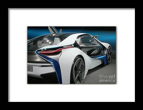 Bmw Framed Print featuring the photograph BMW I8 vision VL by Stefano Senise