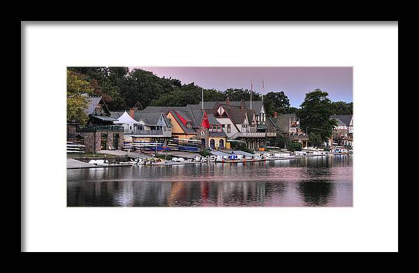 Boat House Framed Print featuring the photograph Boat House Row 2 by Dan Myers