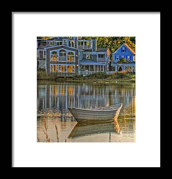 Boat Photographs Framed Print featuring the photograph Boat in Late Afternoon by Phyllis Meinke