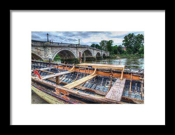 Europe Framed Print featuring the photograph Boat Repair on the Thames by Tim Stanley