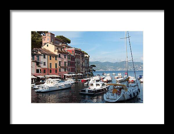 Europe Framed Print featuring the photograph Boats in an Italian harbor by Matt Swinden