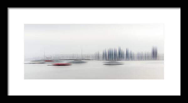 Boats Framed Print featuring the photograph Boats In The Harbour by Richard Adams