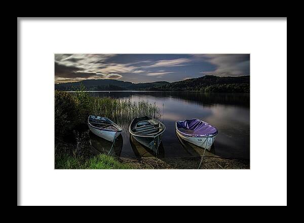 Tranquility Framed Print featuring the photograph Boats On The Water by Saving Memories, One Pic At A Time