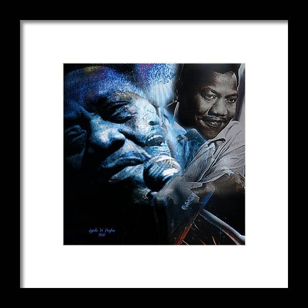 Bobby blue Bland Framed Print featuring the digital art Bobby Blue Bland by Lynda Payton