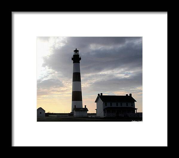 Lighthouse Framed Print featuring the photograph Bodie at Sunrise by Cathy Lindsey