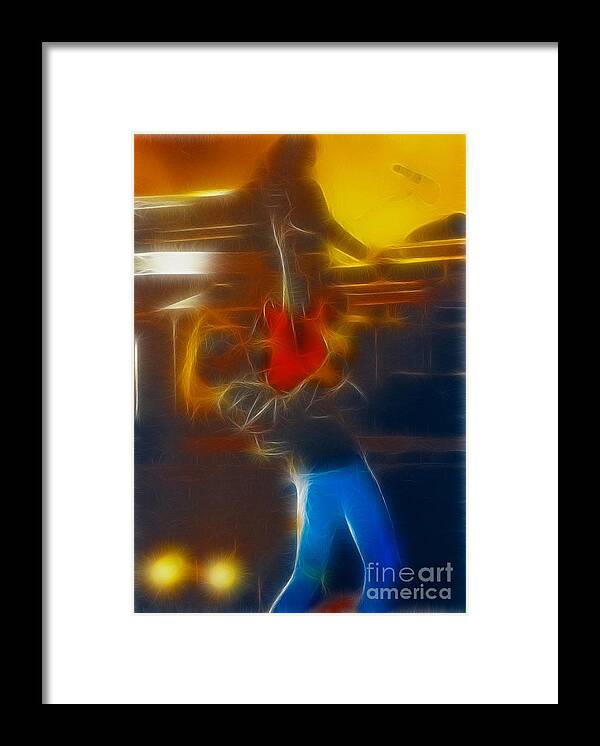 Abstract Framed Print featuring the photograph Bon Jovi-Ritchie-GB2-Fractal by Gary Gingrich Galleries