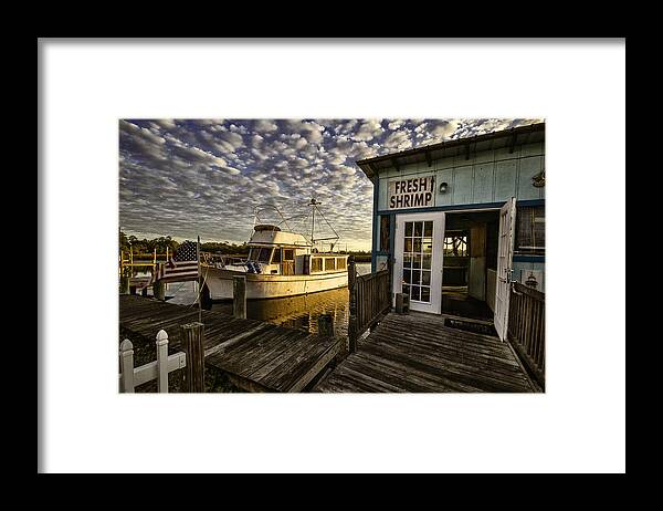 Water Framed Print featuring the photograph Bon Secour Fish Shop by Michael Thomas