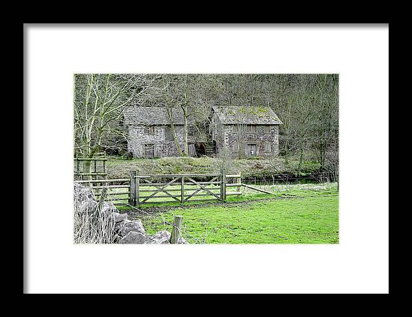 Derbyshire Framed Print featuring the photograph Bone Crushing Mill - near Ashford-in-the-Water by Rod Johnson