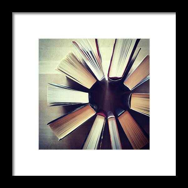 Education Framed Print featuring the photograph Books by Lasse Kristensen