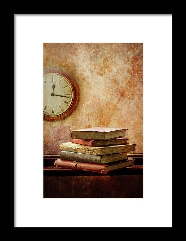 Education Framed Print featuring the photograph Books Of Time by Image By J. Parsons